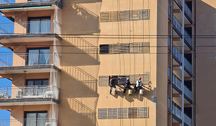 Trabajos en fachada